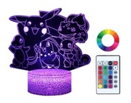NOČNÁ STOLNÁ LAMPA PRE DETI POKEMON GO TEAM, 3D OSVETLENIE + DIAĽKOVÉ OVLÁDANIE NOČNÁ STOLNÁ LAMPA PRE DETI POKEMON GO TEAM, 3D OSVETLENIE + DIAĽKOVÉ OVLÁDANIE