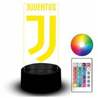 Soška LED Night Light RGB 3D gravírovanie pre futbalového fanúšika Juventusu