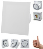 KÚPEĽŇOVÝ VENTILÁTOR DO DOMÁCNOSTI TICHÝ PANEL BIELY MAT KÚPEĽŇOVÝ VENTILÁTOR DO DOMÁCNOSTI TICHÝ PANEL BIELY MAT