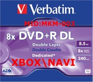 Verbatim DVD+R DL MKM003 XBOX+NAVIGATION 10ks tenký