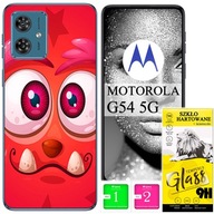 SPÄŤ FOTO PUZDRO POUZDRO Kryt VZORY SKLO pre Motorola Moto G54 5G