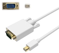 KÁBEL z mini DP DisplayPort na VGA samec 1,8 m MAC KÁBEL z mini DP DisplayPort na VGA samec 1,8 m MAC