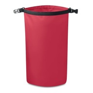 Vodeodolná taška 10L z PVC s popruhom - červená