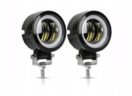 SVETLOMET HALOGÉNOVÁ LED LAMPA CREE PRSTEŇOVÝ MOTOCYKEL x2 SVETLOMET HALOGÉNOVÁ LED LAMPA CREE PRSTEŇOVÝ MOTOCYKEL x2