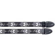 Stagg STE BLACK SKULL - gitarový popruh Stagg STE BLACK SKULL - gitarový popruh