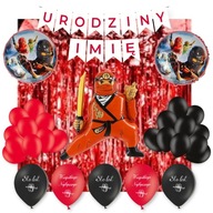 Sada LEGO Ninjago Balloons Dekorácie Narodeniny + Meno Sada LEGO Ninjago Balloons Dekorácie Narodeniny + Meno