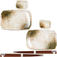 Keramická súprava na sushi Bright Hikari pre 2 osoby Keramická súprava na sushi Bright Hikari pre 2 osoby