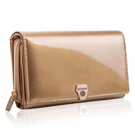 BETLEWSKI Lakovaná kožená peňaženka pre ženy