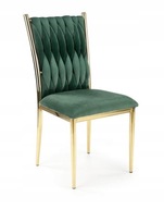 K436 VELVET stolička Green/Gold Steel HALMAR