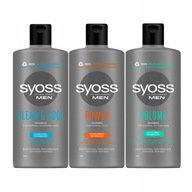 Syoss MEN Clean Power objemový šampón Zes 3x 440ml Syoss MEN Clean Power objemový šampón Zes 3x 440ml