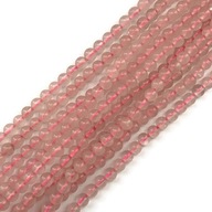 1065- String quartz ružová gladka 4 mm 1065- String quartz ružová gladka 4 mm
