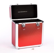 12 palcový červený kufor na 45 platní CASE case