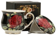 Krásna súprava porcelánového hrnčeka 480 ml so sitkom Krásna súprava porcelánového hrnčeka 480 ml so sitkom