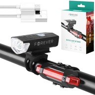 2x LED svetlo na bicykel predné + zadné nabíjateľné cez USB 2x LED svetlo na bicykel predné + zadné nabíjateľné cez USB