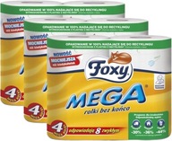 FOXY MEGA LONG toaletný papier 4 rolky x3