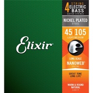 Str.Elixir pre basgitaru 45-105 poniklovaný Str.Elixir pre basgitaru 45-105 poniklovaný