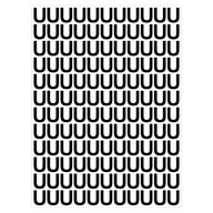 Samolepiace písmená "U" - 132 znakov - 5cm Samolepiace písmená "U" - 132 znakov - 5cm