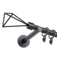 KOVOVÁ ZÁCLONA tyč ČIERNA 19mm / 200cm RÔZNE VZORY KOVOVÁ ZÁCLONA tyč ČIERNA 19mm / 200cm RÔZNE VZORY