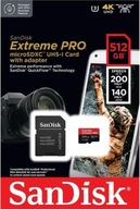 microSD karta SANDISK EXTREME PRO 512GB 200/140MB