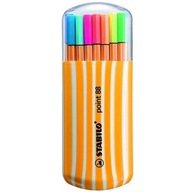 Jemné linky STABILO POINT 88 oválna krabička 20 farieb Jemné linky STABILO POINT 88 oválna krabička 20 farieb