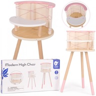 CLASSIC Drevená vysoká stolička pre bábiku