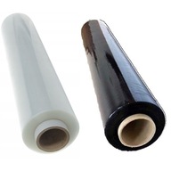 ČIERNA STRETCH FÓLIA + ČIERA TRANSPARENTNÁ 2,8KG netto MAX FILM, 3KG ČIERNA STRETCH FÓLIA + ČIERA TRANSPARENTNÁ 2,8KG netto MAX FILM, 3KG