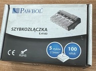 Rýchlospojka 2,5-2,5 mm² 5 kontaktov E.4183 PAWBOL 100 kusov Rýchlospojka 2,5-2,5 mm² 5 kontaktov E.4183 PAWBOL 100 kusov