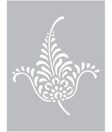 Oriental Leaf - šablóna ornamentu - 45x60cm