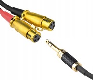 Kábel 2x XLR(Ż) 6,3 Jack stereo Klotz 3m