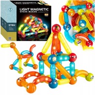 ŽIARENÉ MAGNETICKÉ STAVEBNÉ BLOKY 52 ks. ŽIARENÉ MAGNETICKÉ STAVEBNÉ BLOKY 52 ks.