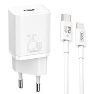 Baseus USB-C 25W rýchlonabíjačka pre iPhone, dlhý 200 cm kábel pre Lightning Baseus USB-C 25W rýchlonabíjačka pre iPhone, dlhý 200 cm kábel pre Lightning