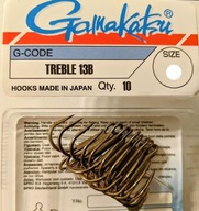 Gamakatsu Treble 13B trojháčiky op. 10 kusov č.12 Gamakatsu Treble 13B trojháčiky op. 10 kusov č.12