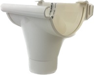 Odtok pre 110mm odkvap a 80mm GALECO PVC rúrku, biela Odtok pre 110mm odkvap a 80mm GALECO PVC rúrku, biela