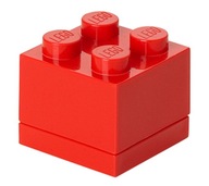 Červená mini krabica kocka 4 LEGO univerzálna