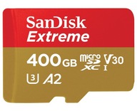 SANDISK MICROSD CARD 400GB CL10 ADAPTÉR 4K GOPRO