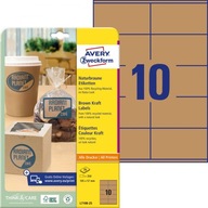 Avery Zweckform produktové etikety 105x57mm 25 ar Avery Zweckform produktové etikety 105x57mm 25 ar
