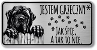 Pozor pes Mastiff znamenie vtipné Pozor pes Mastiff znamenie vtipné