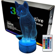 Nočná lampa Cat Kitten 3D LED LAMPA Nočná lampa Cat Kitten 3D LED LAMPA