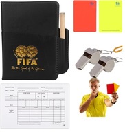 Karty rozhodcov, SADA FUTBALOVÝCH ROZHODCOV, puzdro, zápisník, píšťalka Karty rozhodcov, SADA FUTBALOVÝCH ROZHODCOV, puzdro, zápisník, píšťalka
