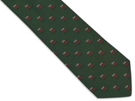 Pánska zelená jelenia kravata C38