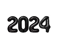 SILVESTROVSKÉ BALÓNY 2024 ČIERNE ČÍSLA 100 CM SILVESTR SILVESTROVSKÉ BALÓNY 2024 ČIERNE ČÍSLA 100 CM SILVESTR