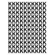 Samolepiace písmená "K" - 120 znakov - 5cm Samolepiace písmená "K" - 120 znakov - 5cm