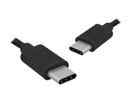 Kábel 2x USB typ C zástrčka 1m 100cm samec-samec (1570) Kábel 2x USB typ C zástrčka 1m 100cm samec-samec (1570)