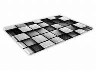 SKLENENÁ KUCHYŇSKÁ DOSKA 40x30 84b Biela geometria SKLENENÁ KUCHYŇSKÁ DOSKA 40x30 84b Biela geometria