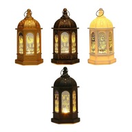 4x visiace svetelné ramadánové lampášové ozdoby 4x visiace svetelné ramadánové lampášové ozdoby