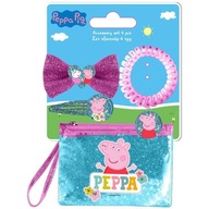 OZDOBENIA NA VLASY SADA V KOZMETICKEJ TAŠKE 4 KUSY PEPPA PIG GUMA BRINKS OZDOBENIA NA VLASY SADA V KOZMETICKEJ TAŠKE 4 KUSY PEPPA PIG GUMA BRINKS
