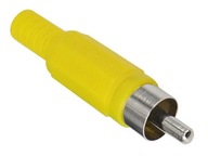 RCA/CINCH zástrčka pre žltý plastový kábel 20ks
