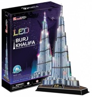 3D LED PUZZLE Dubajský mrakodrap BURJ KHALIFA Tower