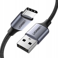 KÁBEL, USB TO USB-C QC 3.0 3A 2 m UGREEN odolný SILNÝ BRAID KÁBEL, USB TO USB-C QC 3.0 3A 2 m UGREEN odolný SILNÝ BRAID