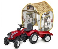 Sada FALK: Veľký záhradný traktor + stan